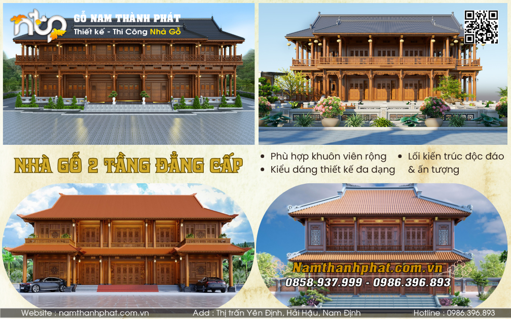 Phoi canh tang 2 nha go 2 tang