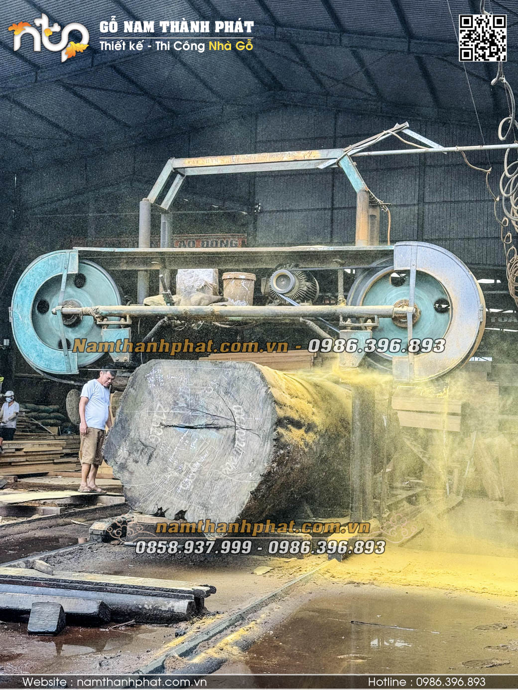 Bố trí nội thất nhà gỗ 3 gian sang trọng tại Hải Phòng